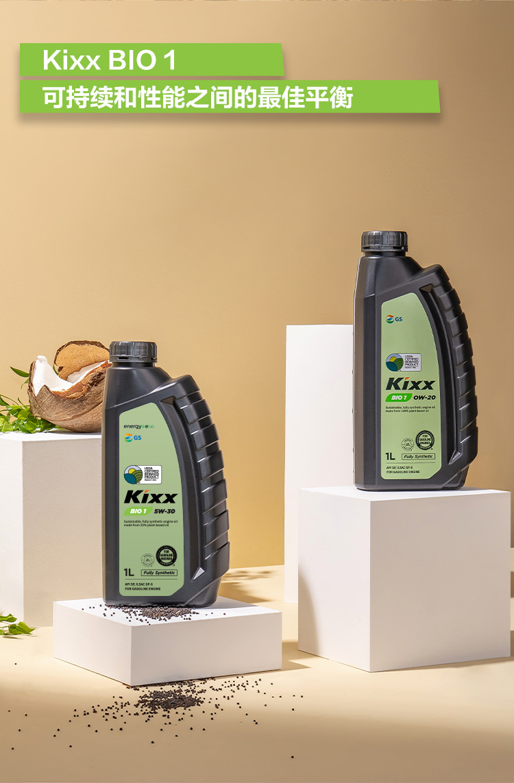 GS (Kixx) 凱升 BIO1 全合成機(jī)油 0W-20 SP級(jí) 100%植物基基礎(chǔ)油 1L-第5張圖片-鄭州市冠恒貿(mào)易有限公司【官方網(wǎng)站】-車(chē)用潤(rùn)滑油服務(wù)專家